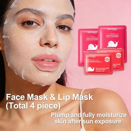 Gifts for Women Body Skincare Gift Set 8PCS | Face Mask,Lip Mask,Shower Gel 90ml,Body Cream 50ml,Body Scented Sun Cream 50g| Travel Size Women Gift Set for Girl Friend Mothers Day Birthday Valentines — view 3
