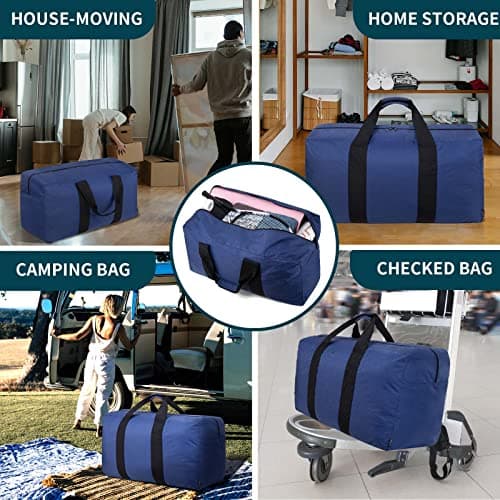 Vorspack 10L Extra Large Foldable Duffle Bag for Travel, Camping, Blue — view 6