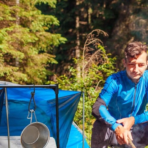 Bungee Cords - Small Elastic Camping Tent Bungee Straps, Outdoor Travel Short Bungee Cords | Lightweight Tarp Rope with Hook for Hiking, Climbing, Backpacking — view 3