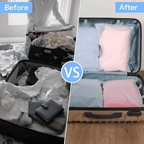30Pcs Large Ziplock Bags for Clothes - 40x30cm Plastic Storage Bags, Reusable Hospital Bag Organizer, Waterproof & Dustproof Travel Bags for Shoes, Suitcase, Cosmetics, and Maternity Baby Clothes — view 6