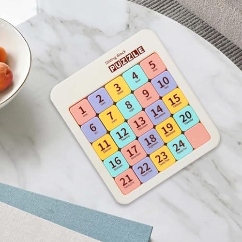 Slide Number Puzzle - Magnetic Number Brain Teaser Puzzles Games | Educational Brain Teasers Toys - for Boys Girls Kids Home Travel Camping School Birthday Festival — view 3