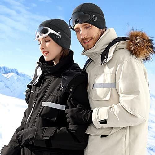MIVAIUN Winter Neck Warmer Snood Warmer Gaiter Beanie Hat Neck Warmer Arctic Fleece Lining Plush Scarf Windproof and Warm For Winter Outdoor Warmth Cycling Skiing Mens Womens (Black) — view 6