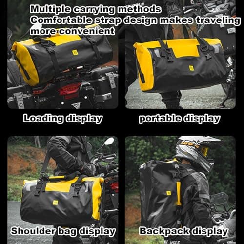 Motorcycle Luggage Bag Waterproof Reflective Travel Backpack — view 5