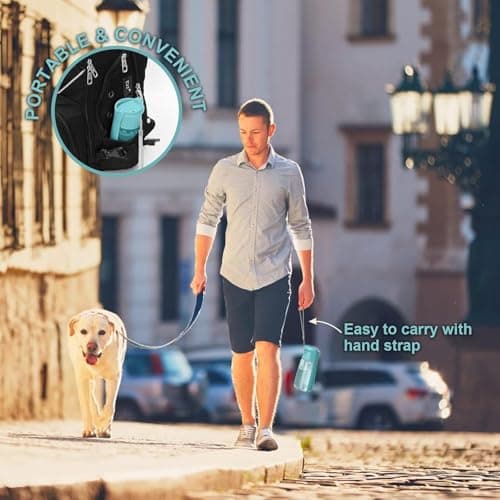 Canareen Foldable Travel Dog Water Bottle for Dog Cat Outdoor(550ml,Green) — view 6