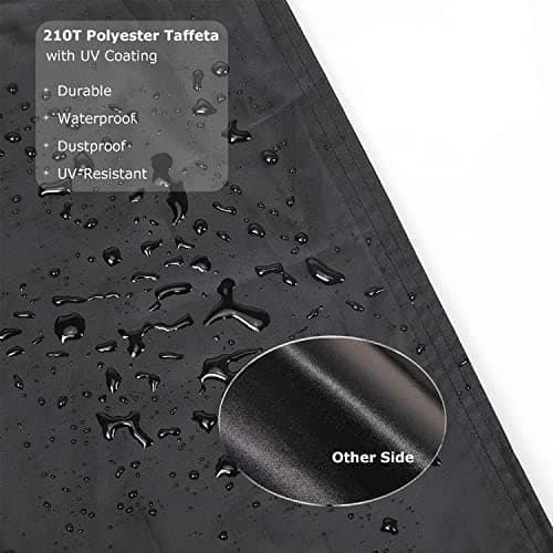 BEEWAY Bike Cover, Waterproof Bicycle Cover Indoor Outdoor Storage - 210T Nylon with Pu Coating, Safty Straps, Lock-holes, Fits for Most Bikes up to 29" — view 4