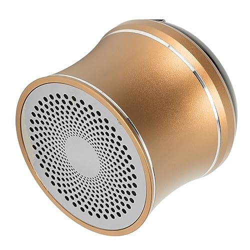 Acouto Speaker IP67 Auto Connect Portable Speaker with Bass for Shower Room Bike Car Gold All Bluetooth Connec SpeakerMini SpeakerBluetooth Small SpeakerMini SpeakerPortable (Gold) — view 3