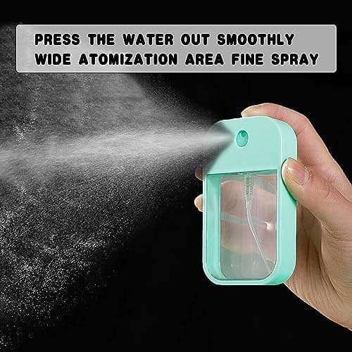 Eowppue 6-Pack Travel-Friendly Spray Bottle Set Refillable Cosmetic，Moisturizing Sprayer Box and Sanitizer Bottles - 45ml Capacity, Ideal for Outdoors and Travel — view 5