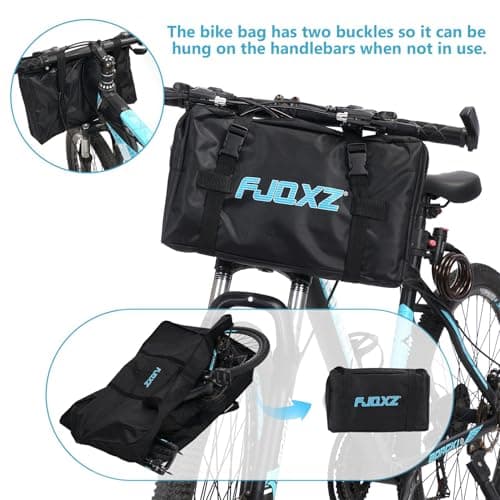 trancoss Bike Folding Travel Bag 26 Inch 1680D Padded Folding Carrier Waterproof Cycling Luggage Bag for Transport,Air Travel — view 4