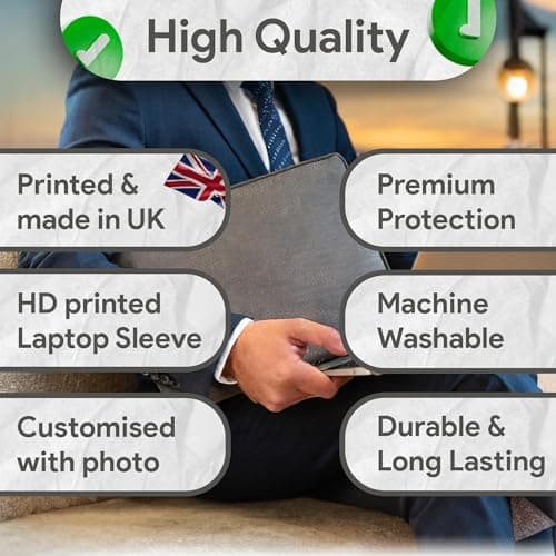Personalised Neoprene Laptop Sleeve for 10 Inch and 11 Inch Laptops Custom Case Cover for Tablets iPads Notebooks Travel — view 6