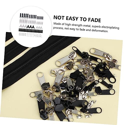 ULDIGI 87pcs Zipper Replacement Sliders Kit Zipper Repair Tool for Clothing Purses Backpack Luggage and Clamps for DIY and Backpacking Accessories — view 6