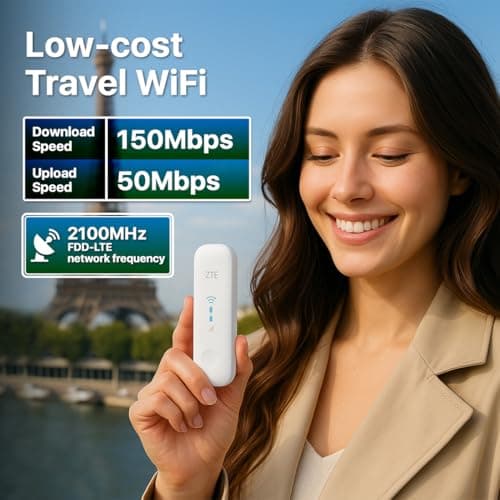 ZTE MF79N 4G LTE USB WiFi Modem Unlocked – Mobile Broadband Dongle & WiFi Hotspot, Connect Up to 10 Devices, External Antenna Ports, Plug & Play, 2-Year Warranty — view 3