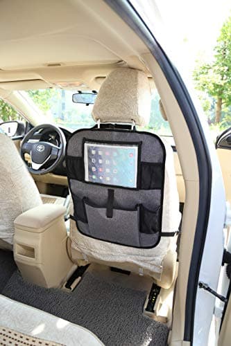 BabyMad Car Back Seat Storage Organiser iPad/Tablet Holder Kids Kick Mat Seat Protector Multi-Pocket Children’s Travel Storage — view 2