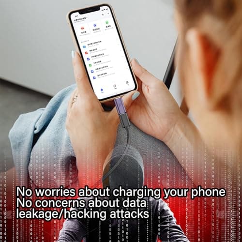Secure Charging Adapter Data Transfer Lightweight Pocket Size for Public USB Port Devices Travel Essential Public Charging Device — view 3