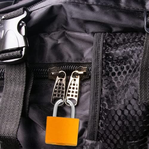 2 Pcs Luggage Locks Suitcase Padlocks Suitcase Locks with Keys, Brass Mini — view 5