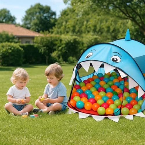 Trintion Pop-Up Play Tent 180x96x81 cm – Indoor & Beach Children's Tent with UV Protection & Waterproof Material – Foldable Baby Beach Tent with Carrying Bag – Playhouse Gift for Christmas (Blue) — view 4