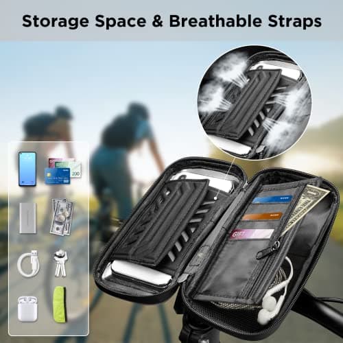 Vitalismo Bike Phone Holder Waterproof, Handlebar Bag, Bicycle Phone Mount — view 5