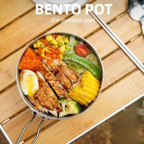 16cm Compact Folding Pot 304 Steel for Hiking Backpacking — view 6