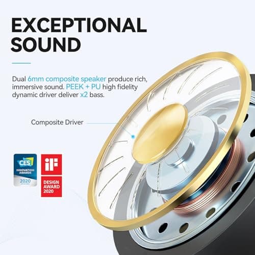 EarFun Air Wireless Earbuds, [What Hi-Fi Awards], Rich Sound Deep Bass — view 3