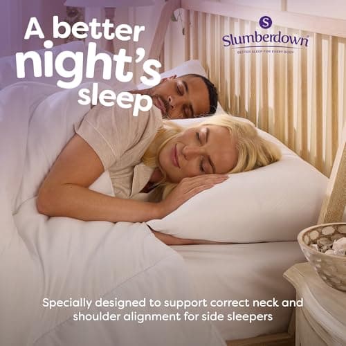 Slumberdown Super Support Pillows 4 Pack - Firm Pillow for Side Sleepers — view 3