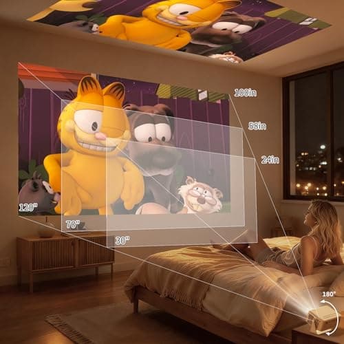 Yoton Y3 Mini Projector, 317g Ultra-Portable, 360° Rotating, Auto Keystone — view 5