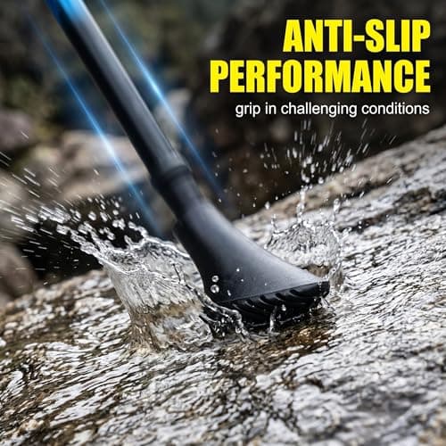 OPVYAEU Set of 8 Rubber Tips for Trekking and Nordic Walking Poles, 4 Wheel Tips and 4 TPR Shoe Tips, Universal Spare Parts with Diameter 11 mm for Poles and Crutches on Asphalt and Dirt — view 4