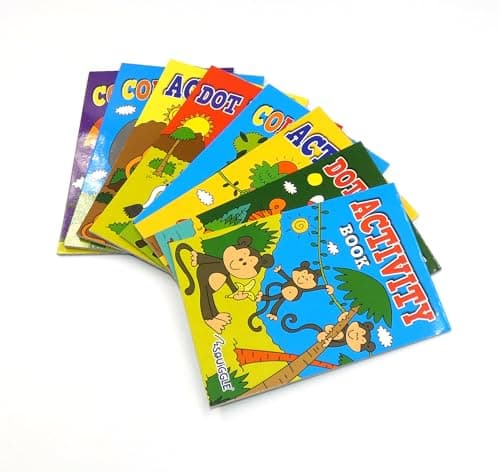 Sixstore 8 X A6 Mini Colouring Books for Kids Party Bags Fillers Toys, Entertaining Travel Activities and Party Favours Jungle, Birds, Animals, Safari — view 3