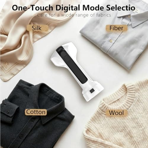 PKBD Vacuum Clothes Steamer Handheld for Clothes Portable Home&Travel,White — view 3