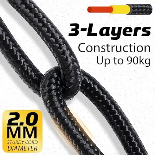 SUNYA Camera Strap with quick release buckle. Made of nylon, adjustable with one hand, suitable for all cameras. Max load 200Lbs — view 4