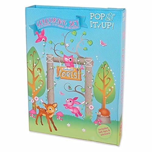 Pop It Up Enchanted Activity, Craft and Colouring Set for Girls. Woodland Colouring Book Activity Set for Girls. Great Travel Activity Packs for Kids/Activity Book. Great Gifts for Girls 5 years old