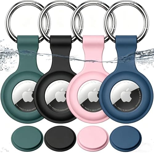 Joremx for AirTag Holder Keyring, for AirTag 2nd/1st, 4 Pack