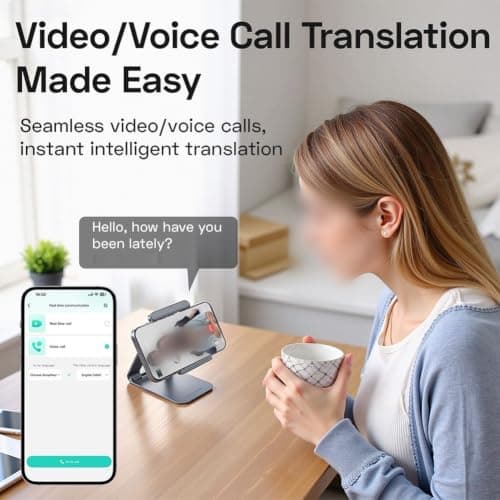 HaloModora Handheld AI Translator Device, 140+ Languages for instant Translation, Online Offline Capability, Lightweight Interpreter for Students and Travelers, Grey(Gray) — view 2