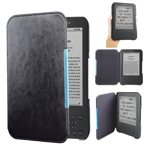 AKLiSa Case for Kindle 3, D00901, K3, Premium PU Protective Case, Waterproof, Magnetic Closure, Durable, Full-Body Protection, Easy Access to All Ports and Controls — view 2