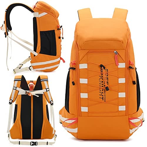 Bseash 40L Lightweight Waterproof Hiking Backpack with Rain Cover,Outdoor Sport Travel Daypack for Camping Climbing Skiing Cycling — view 2