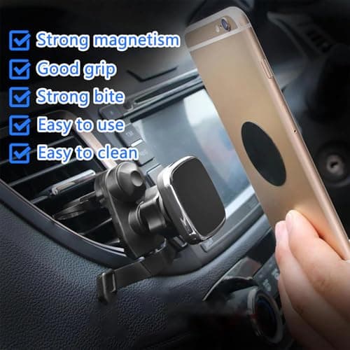 Hao Zhu Phone Magnet for Car, 4-Pack Ultra-Thin 4cm Round Metal Plates — view 3