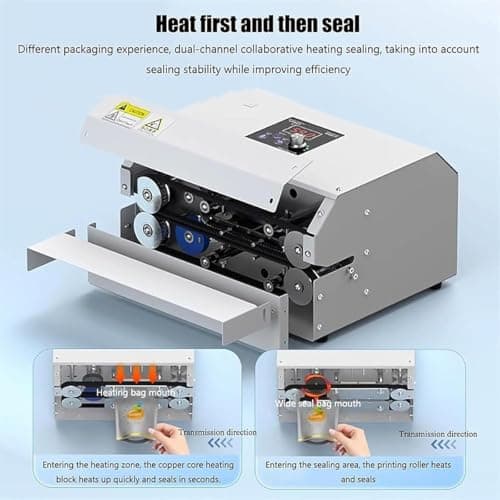 Automatic Heat Sealer Machine for Plastic Packing Bags, Commercial Grade — view 6