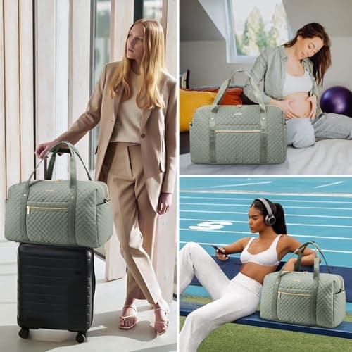 LOVEVOOK Travel Bag for Women Weekend Overnight Duffle with Cosmetic Bag — view 6