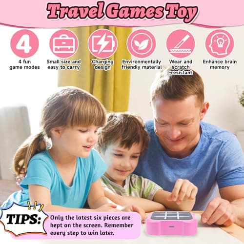 3-in-1 Electronic Tic Tac Toe Toy, Electronic Tic Tac Toe Bolt Game (Pink) — view 5