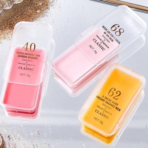 3 PCS Solid Balms Set Solid Perfume Portable Pocket Balm Perfume Perfect for Travel Use Natural Fragrance Parfum for Women