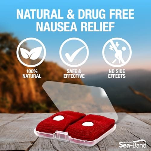 Sea-Band Red Adult Travel & Motion Sickness Acupressure Wristband, 1 Pair — view 4