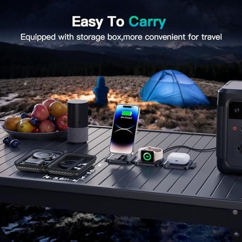3 in 1 Foldable Wireless Charging Station for Apple, Mag-Safe Compatible — view 5