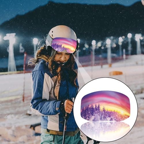 BSITSSS 2 Pcs Ski Goggle Protector Cover, Protective Goggle Cover Portable, Ski Goggle Cover Sleeve Anti-Scratch, Fashion Ski Goggles Protective Cover, Ideal for Travel and Après-ski — view 2