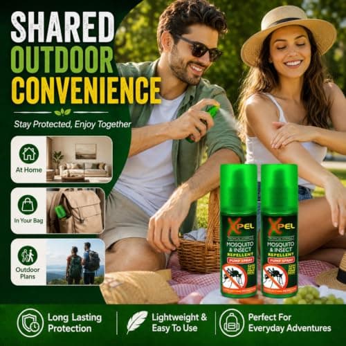 3 x Xpel Mosquito Insect Fly Bite Tropical Formula Pump, 70ml Ultimate Insect Bite Repellent Spray | Fast & Effective Mosquito & Fly Repellent — view 3
