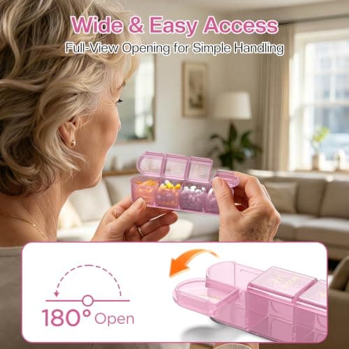 Zoolion Weekly Pill Box 7 Day 4 Times a Day - Travel Tablet Organiser — view 3