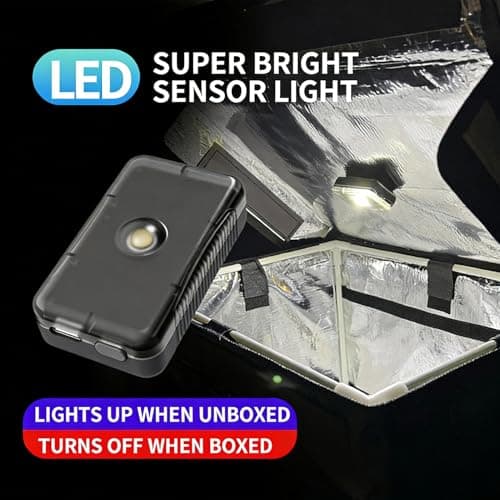 Yulokdwi LED Trunk Light - Motorbike Top Box Lamp | Automatic Sensing Rechargeable Car LED Lights Interior - for Truck RV SUV Vehicle Motorcycle Scooter Trunk — view 4