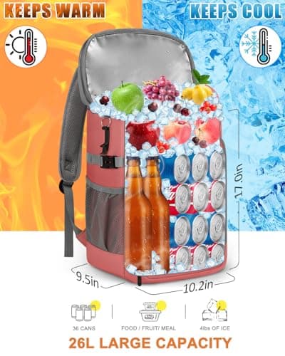 Capolo Cooler Backpack Insulated Leak Proof for Women Men Soft Cooler Bag — view 4