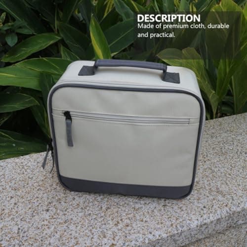 DEARMAMY White Cloth Portable Pouch for Travel Projector and Accessories — view 4