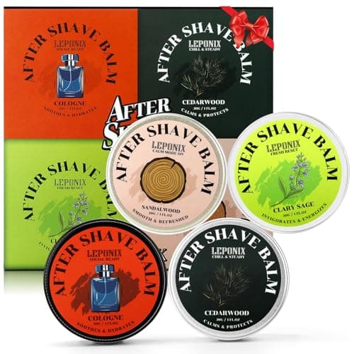 Aftershave balm for Men 4 Pack Gift Set, 1 Fl Oz Pocket Size