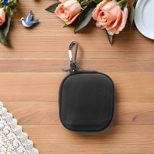 Portable Razor Case for Travel, Nylon Black Storage Bag for Shaving Tools — view 6