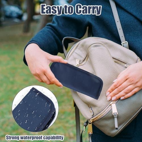 Insulin Cooler Travel Case Small Medical Cool Bag Mini Diabetic Pouch Insulin Pen Cooler Travel Case Portable Cooling Organizer Packs Store 2 Pens Carrying Pouch for Storage Diabetes Supplie, Blue — view 6