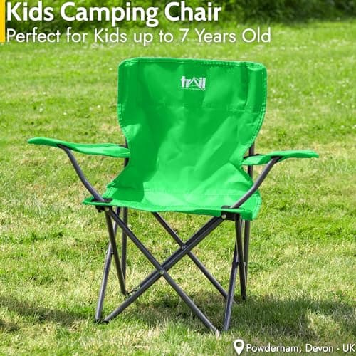 Trail Eagle Kids Camping Chair, Green — view 3